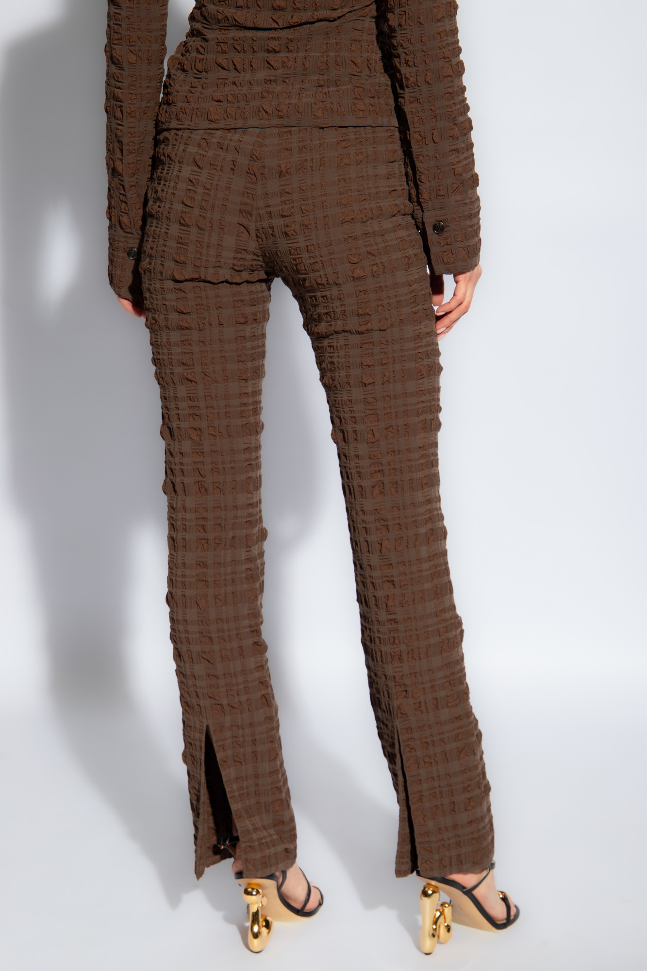 Brown 'Juna' trousers Cozy Nanushka - SchaferandweinerShops